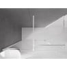 Mexen Velar Schiebeduschkabine 140 x 75 cm, transparent, weiß - 871-140-075-01-20
