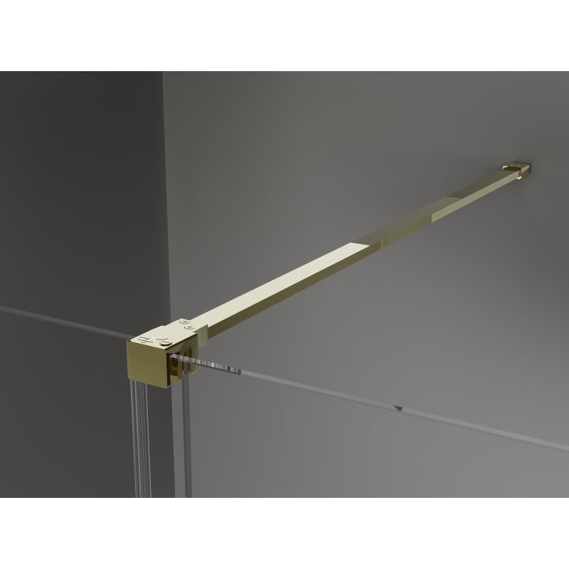 Mexen Velar Duschkabine Schiebetür 90 x 70 cm, transparent, gold - 871-090-070-01-50