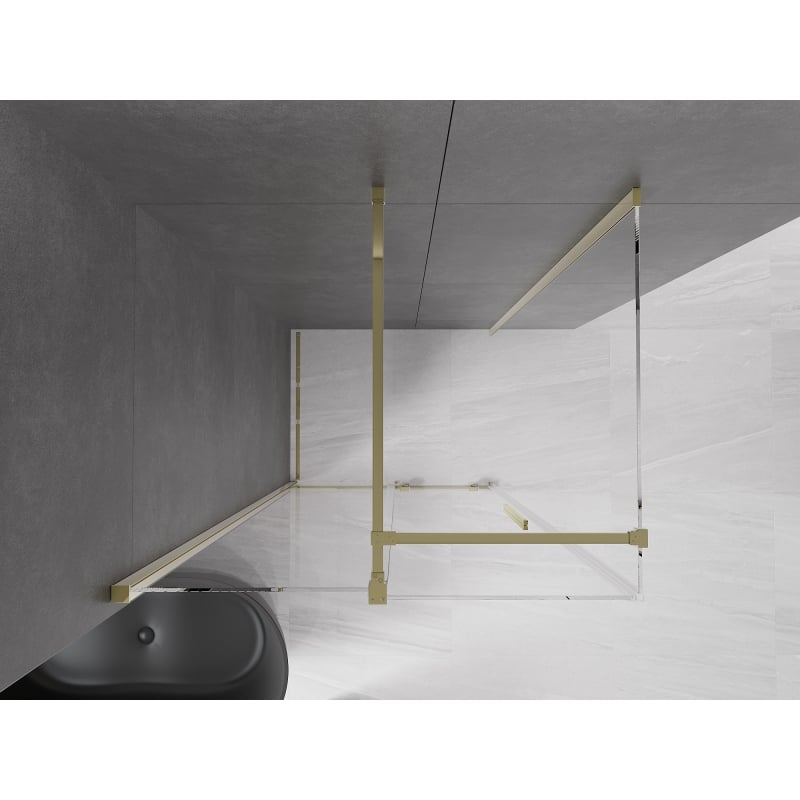 Mexen Velar Schiebeduschkabine 100 x 85 cm, transparent, gold - 871-100-085-01-50