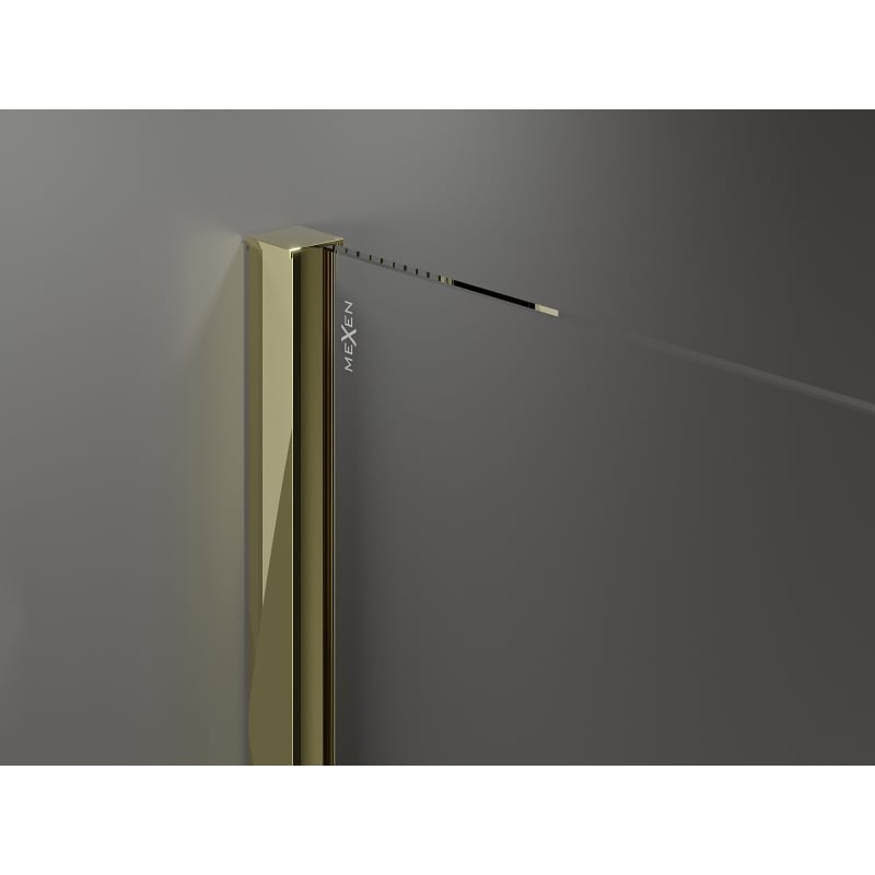 Mexen Velar Schiebeduschkabine 100 x 85 cm, transparent, gold - 871-100-085-01-50