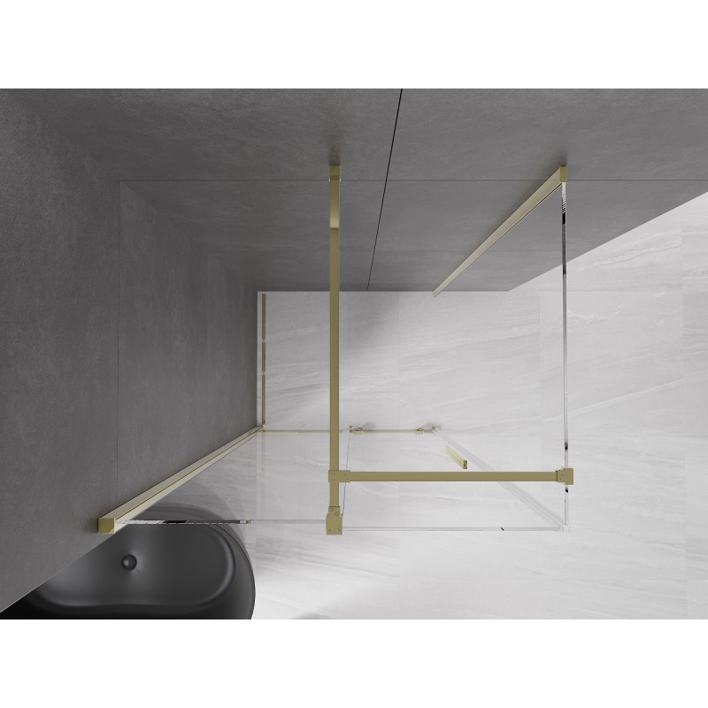 Mexen Velar Schiebeduschkabine 110 x 70 cm, transparent, gold - 871-110-070-01-50