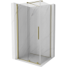 Mexen Velar Duschkabine Schiebetür 110 x 85 cm, transparent, gold - 871-110-085-01-50