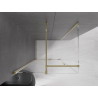 Mexen Velar Duschkabine mit Schiebetür 120 x 75 cm, transparent, Gold - 871-120-075-01-50