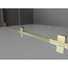 Mexen Velar Duschkabine mit Schiebetür 120 x 80 cm, transparent, gold - 871-120-080-01-50