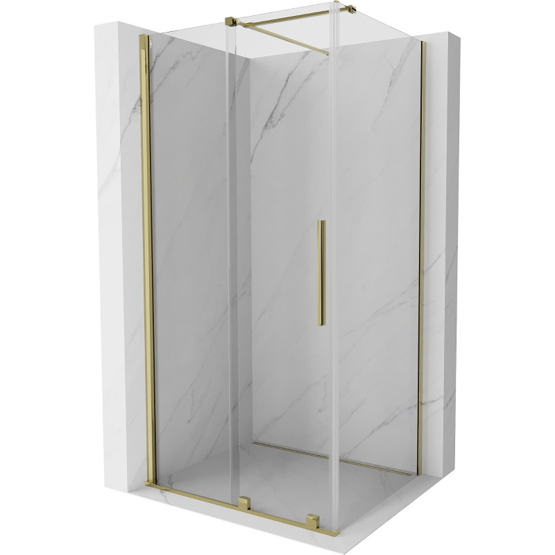 Mexen Velar Schiebedusche 140 x 90 cm, transparent, gold - 871-140-090-01-50