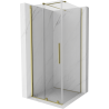 Mexen Velar Duschkabine zum Schieben 110 x 110 cm, transparent, gold - 871-110-110-01-50