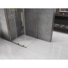Mexen Velar Duschkabine zum Schieben 110 x 110 cm, transparent, gold - 871-110-110-01-50
