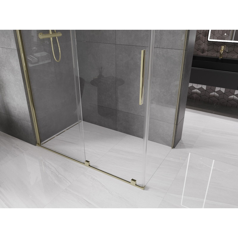 Mexen Velar schiebetür-duschkabine 130 x 70 cm, transparent, gold - 871-130-070-01-50