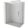 Mexen Velar Duschkabine Schiebetür 150 x 80 cm, transparent, gold - 871-150-080-01-50