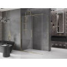 Mexen Velar Duschkabine Schiebetür 150 x 80 cm, transparent, gold - 871-150-080-01-50