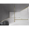 Mexen Velar verschiebbare Duschkabine 160 x 70 cm, transparent, gold - 871-160-070-01-50