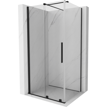 Mexen Velar Schiebeduschkabine 90 x 85 cm, transparent, schwarz - 871-090-085-01-70