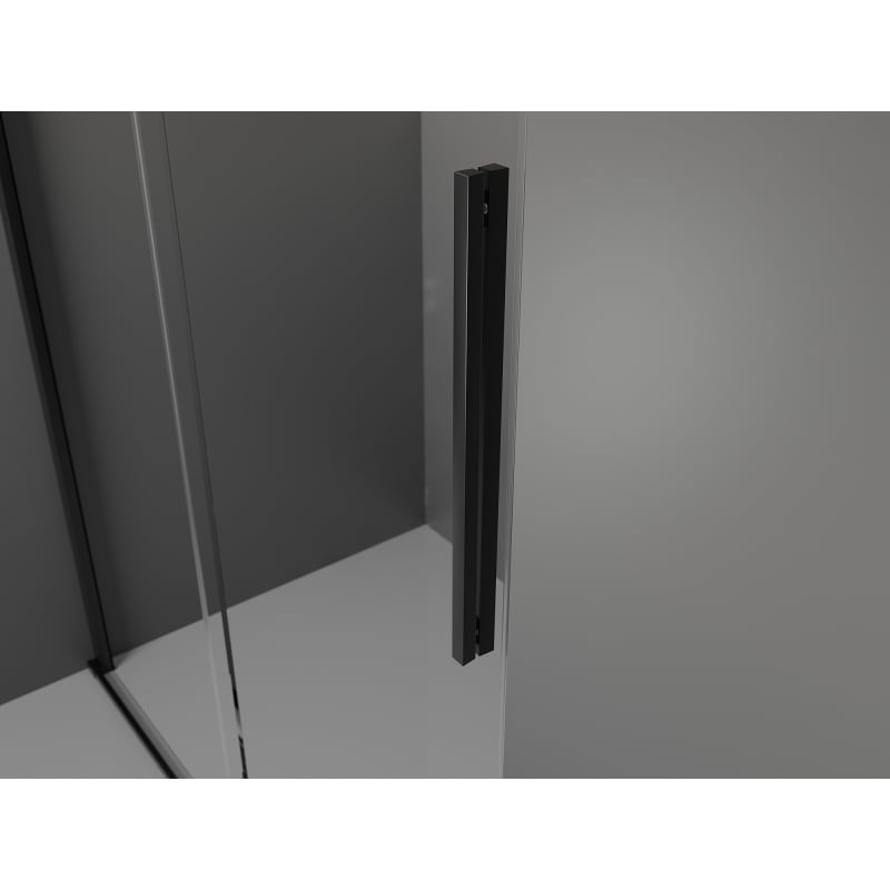 Mexen Velar verschiebbare Duschkabine 100 x 70 cm, transparent, schwarz - 871-100-070-01-70