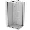 Mexen Velar Duschkabine Schiebetür 100 x 75 cm, transparent, schwarz - 871-100-075-01-70