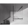 Mexen Velar Duschkabine verschiebbar 100 x 80 cm, transparent, schwarz - 871-100-080-01-70