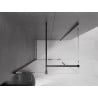 Mexen Velar Duschkabine Schiebetür 140 x 90 cm, transparent, schwarz - 871-140-090-01-70
