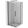 Mexen Velar Duschkabine Schiebetür 110 x 110 cm, transparent, schwarz - 871-110-110-01-70