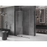 Mexen Velar Schiebedusche 140 x 75 cm, transparent, schwarz - 871-140-075-01-70