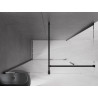 Mexen Velar Duschkabine, verschiebbar 150 x 80 cm, transparent, schwarz - 871-150-080-01-70
