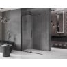 Mexen Velar Duschkabine Schiebetür 150 x 85 cm, transparent, schwarz - 871-150-085-01-70