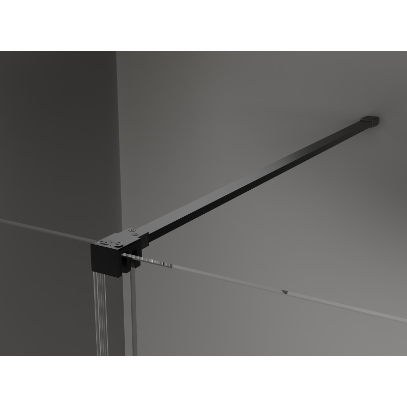 Mexen Velar Duschkabine Schiebetür 150 x 85 cm, transparent, schwarz - 871-150-085-01-70