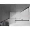 Mexen Velar Duschkabine verschiebbar 160 x 75 cm, transparent, schwarz - 871-160-075-01-70