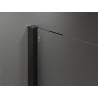 Mexen Velar Duschkabine schiebbar 160 x 90 cm, transparent, schwarz - 871-160-090-01-70