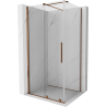 Mexen Velar Duschkabine Schiebetür 120 x 80 cm, transparent, Roségold - 871-120-080-01-60