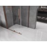 Mexen Velar Duschkabine schiebbar 140 x 90 cm, transparent, Roségold - 871-140-090-01-60