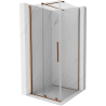 Mexen Velar Schiebeduschkabine 110 x 110 cm, transparent, Roségold - 871-110-110-01-60