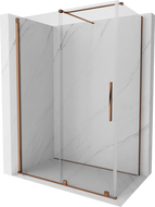 Mexen Velar Duschkabine 150 x 80 cm, transparent, Roségold - 871-150-080-01-60