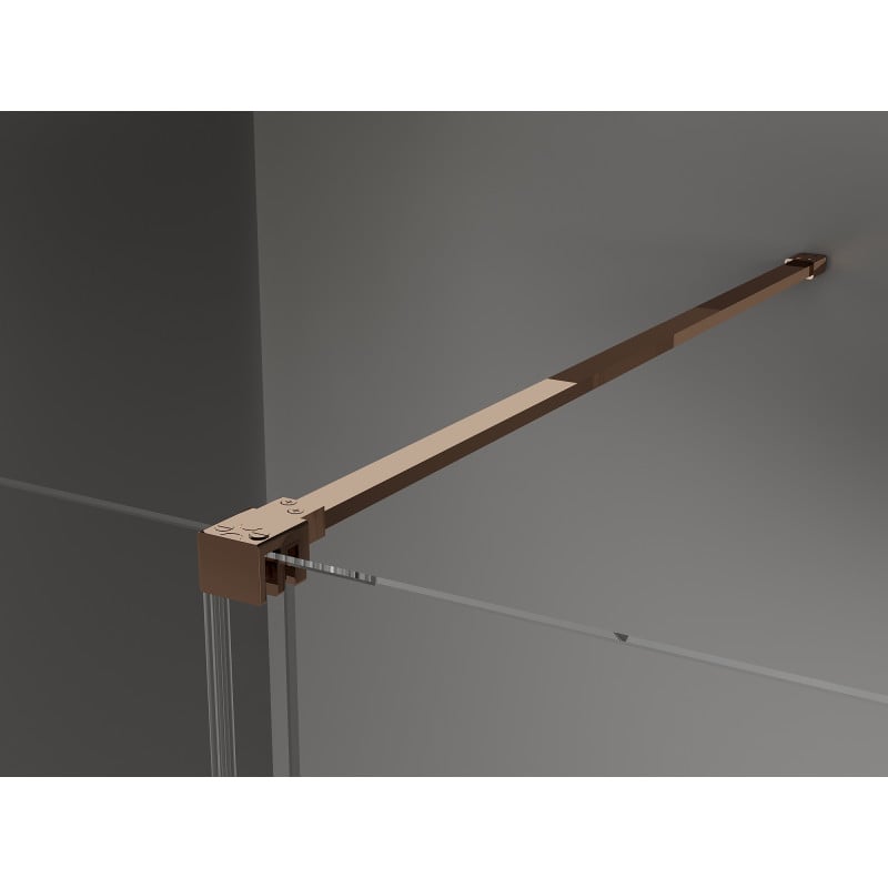Mexen Velar Schiebeduschkabine 150 x 90 cm, transparent, Roségold - 871-150-090-01-60