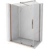 Mexen Velar Duschkabine zum Schieben 160 x 70 cm, transparent, Roségold - 871-160-070-01-60