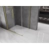 Mexen Velar verschiebbare Duschkabine 120 x 90 cm, transparent, gebürstetes Gold - 871-120-090-01-55