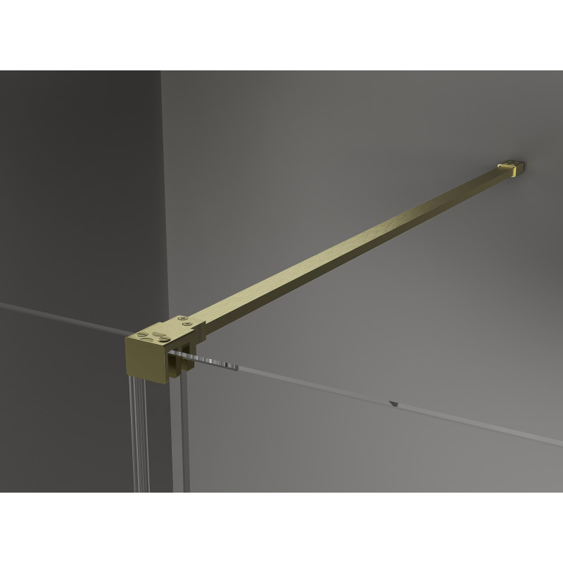Mexen Velar Schiebeduschkabine 150 x 100 cm, transparent, gebürstetes Gold - 871-150-100-01-55