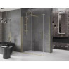 Mexen Velar Schiebeduschkabine 150 x 75 cm, transparent, gold gebürstet - 871-150-075-01-55