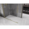 Mexen Velar Duschkabine Schiebetür 150 x 80 cm, transparent, gebürstetes Gold - 871-150-080-01-55