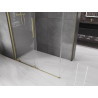 Mexen Velar Duschkabine, Schiebetür 150 x 90 cm, transparent, gebürstetes Gold - 871-150-090-01-55