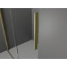 Mexen Velar Duschkabine Schiebetür 160 x 85 cm, transparent, gebürstetes Gold - 871-160-085-01-55