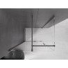 Mexen Velar Duschkabine zum Schieben 110 x 90 cm, transparent, gebürstetes Gun Gray - 871-110-090-01-66