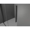 Mexen Velar Duschkabine Schiebetür 150 x 100 cm, transparent, gebürstetes Kanonengrau - 871-150-100-01-66