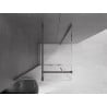 Mexen Velar Duschkabine Schiebetür 90 x 90 cm, transparent, gebürstetes Gun Gray - 871-090-090-01-66