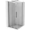 Mexen Velar Duschkabine zum Schieben 100 x 100 cm, transparent, gun gray gebürstet - 871-100-100-01-66