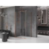Mexen Velar Schiebedusche 110 x 75 cm, transparent, gebürstetes Kupfer - 871-110-075-01-65