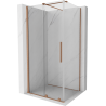 Mexen Velar Duschkabine, 110 x 120 cm, transparent, gebürstetes Kupfer - 871-110-120-01-65