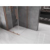 Mexen Velar Duschkabine Schiebetür 90 x 90 cm, transparent, gebürstetes Kupfer - 871-090-090-01-65