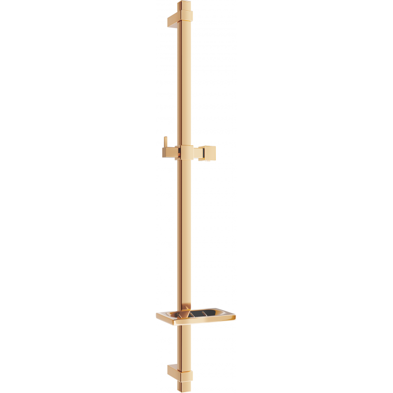 Mexen DQ Duschstange mit Seifenschale 80 cm, Roségold - 79381-60