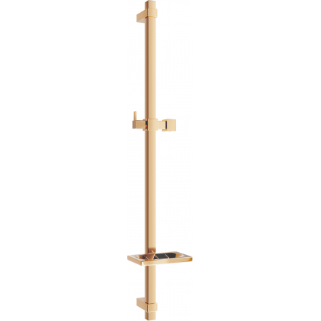 Mexen DQ Duschstange mit Seifenschale 80 cm, Rosa Gold - 79381-60