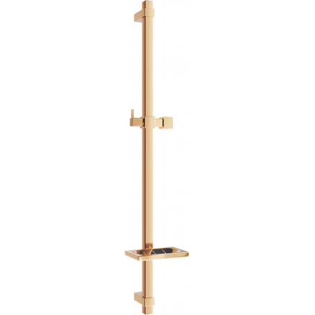 Mexen DQ Duschstange mit Seifenschale 80 cm, Roségold - 79381-60