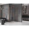Mexen Velar Duschkabine zum Schieben 120 x 120 cm, transparent, gebürstetes Kupfer - 871-120-120-01-65